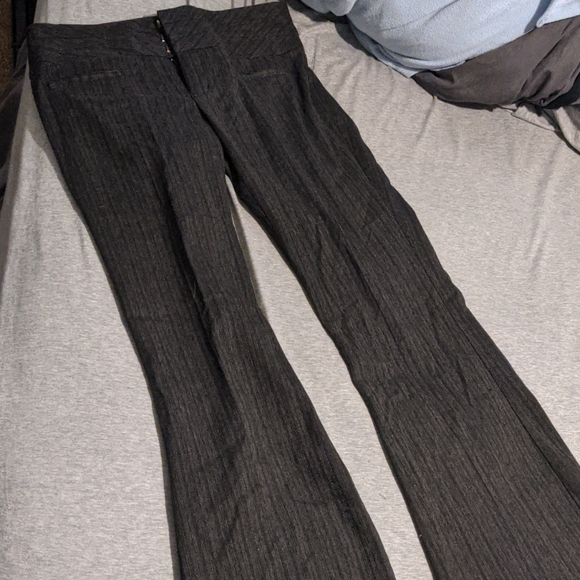 Mandee wide band work pants trouser with pinstripe - Picture 1 of 6